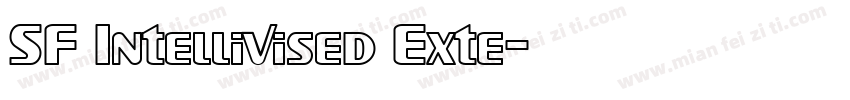 SF Intellivised Exte字体转换